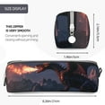 thumbnail image 3 of Honeii Fire Breathing Dragon Twilight Pattern Pencil Case, Pencil Pouch, Pencil Case Small, Pencil Pouch Aesthetic, PVC Pencil Pouch, Pencil Bag, Makeup Pouch, 3 of 7