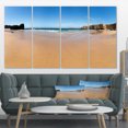 thumbnail image 1 of Calm Sandy Coastline Panorama - Oversized Beach Canvas Artwork, 1 of 3