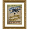 thumbnail image 1 of JMB Designs 19x24 Gold Ornate Wood Framed with Double Matting Museum Art Print Titled - Spread Wings, 1 of 4
