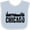Blue and White, variant on Inktastic Chicago Skyline Grunge Boys or Girls Baby Bib