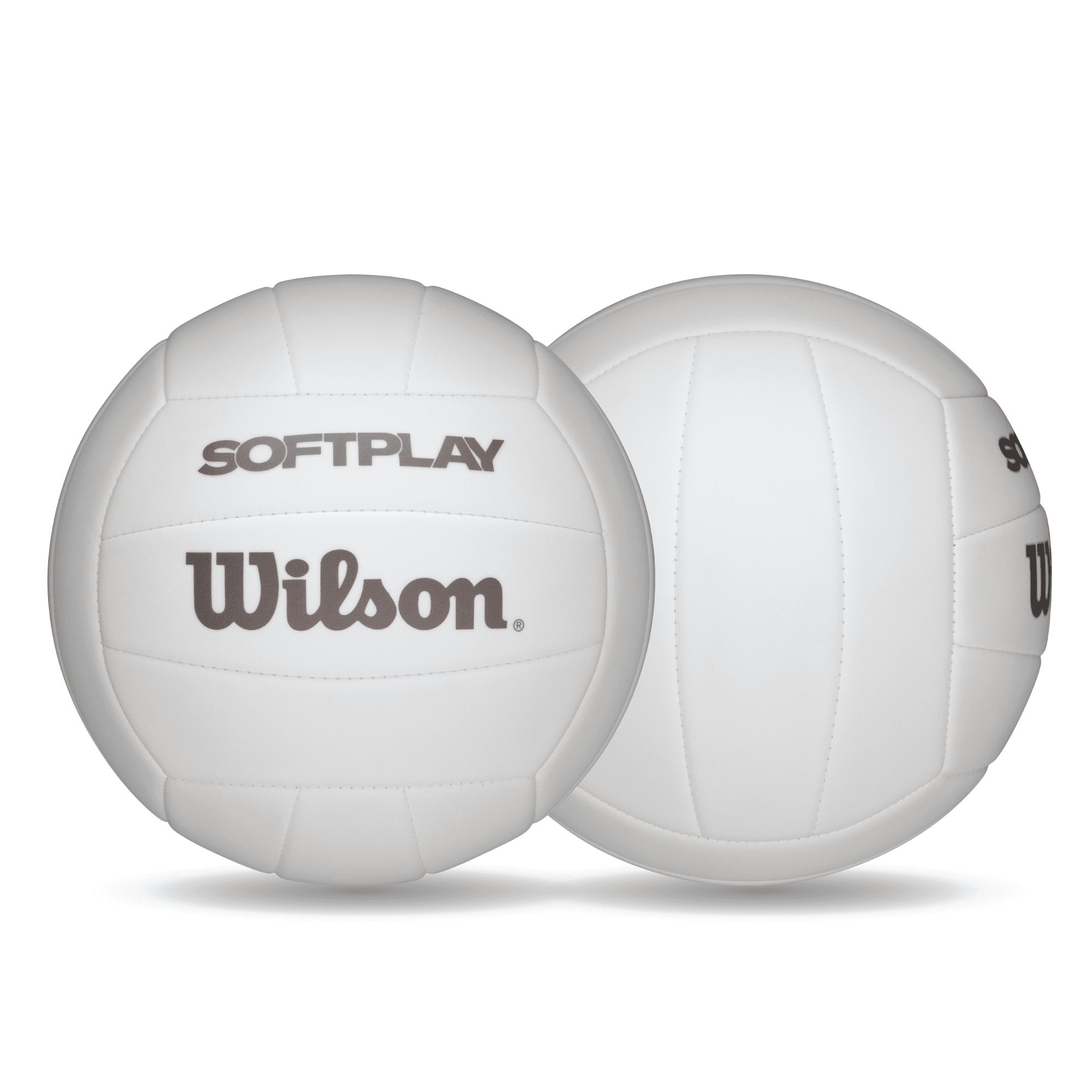 (2 pack) Wilson Softplay Recreational Volleyball - White, Official Size