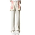 thumbnail image 2 of Dwaogom Solid Spring Women's Fashion Leisure High Waisted Full Length Pants Lounge Shorts For Women Opaque Leggings For Women, 2 of 9