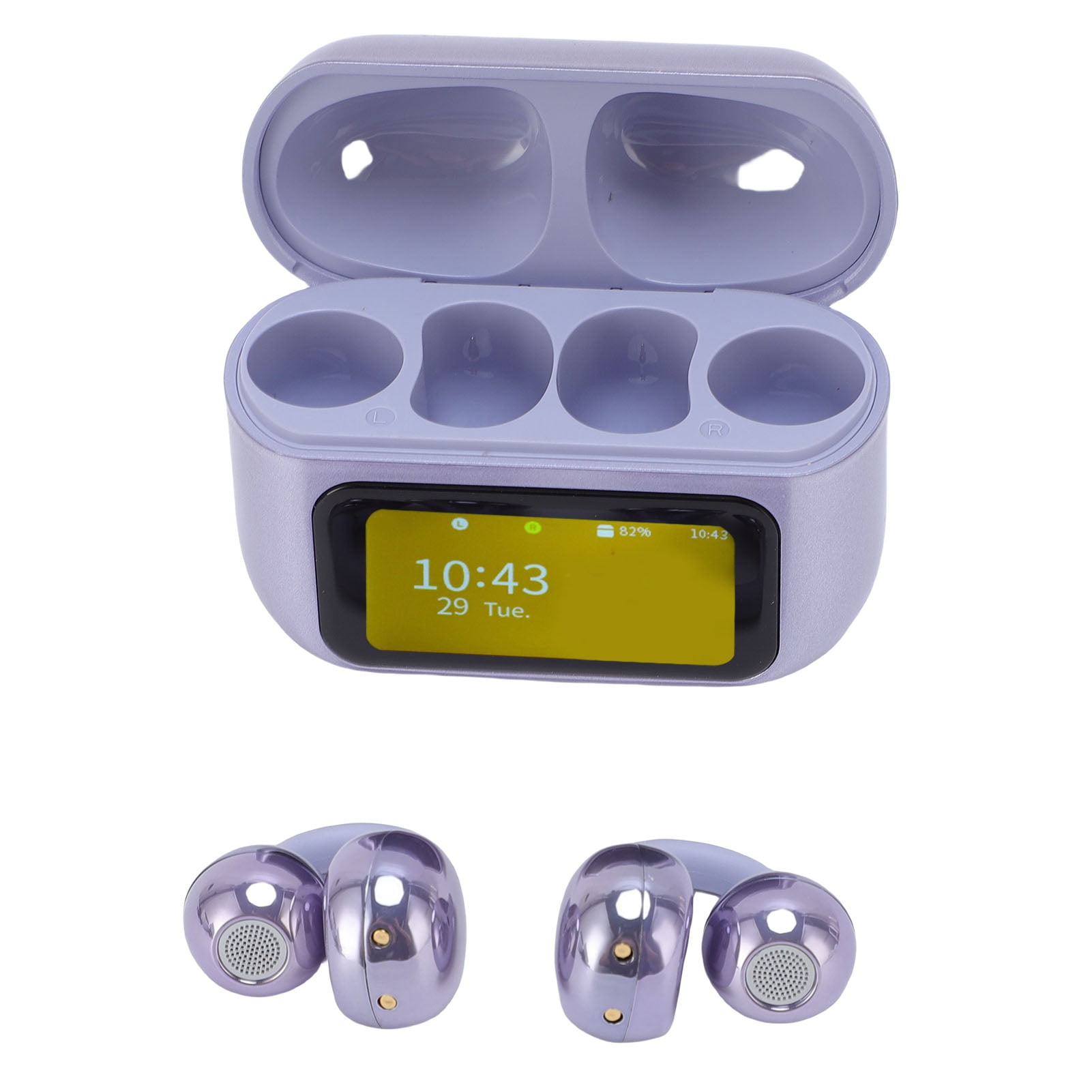 Wireless Earbuds,  5.49 Headphones Sport, with LCD Touchscreen Charging Case, HiFi Speakers, Directional Sound Transmission, for Workout, Running