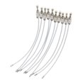 thumbnail image 1 of jinwen 5x10Pcs Cable Wire Loop Luggage Tag Loops Stainless Steel Wire Straps 5 Pcs, 1 of 9