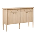 thumbnail image 5 of Walker Edison Modern Fluted Wood Sideboard with Storage, Coastal Oak, 5 of 12