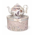 thumbnail image 3 of STP GOODS Wildflower Meadow Bone China Tea Set of 3 for 2 in Gift Box Tea/Coffee Mugs 9.46 fl oz with Teapot 33.81 fl oz Service for 2 Tea Mug for Latte Cocoa Chocolate Porcelain Mug, 3 of 6