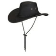 thumbnail image 3 of BadPiggies Cowboy Hat for Men and Women, Wide Brim Roll Up Western Fedora Hats with Adjustable String, 3 of 8