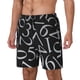 thumbnail image 1 of Fotbe Numbers Traje de Baño para Hombre – Shorts de Natación de Secado Rápido con Forro y Bolsillos-Small, 1 of 6