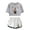 GreyWhite, variant on Lefty Sm Rapper Tshirt&Shorts 2 Piece Set Fashion Short Sleeve&Trousers 2 Piece Suit