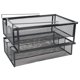 thumbnail image 5 of Organizador extraíble para armario, cajón para calcetines y ropa interior, versátil alambre metálico bajo el fregadero negro 3 compartimentos, 5 of 9