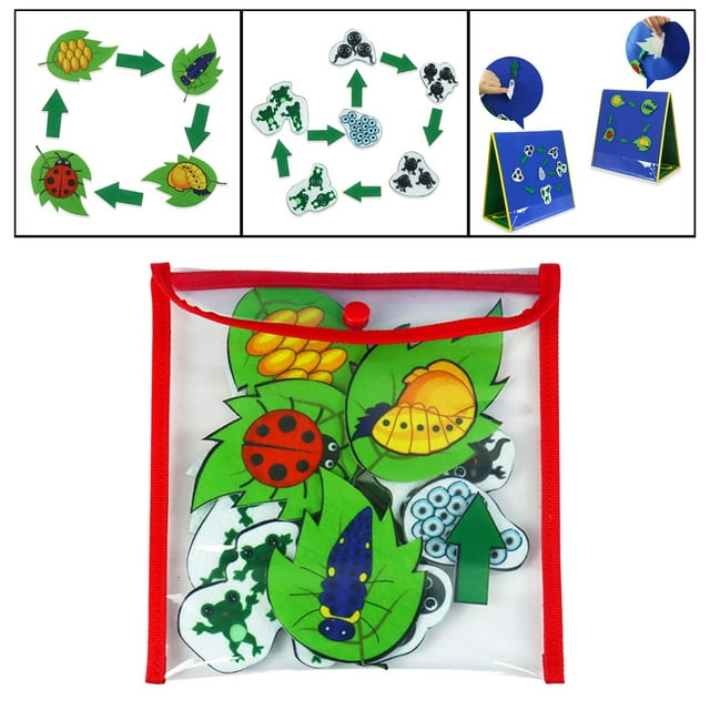 Tablero de fieltro preescolar, figuras de actividades Montessori para jardín de infantes, regalos , rojo01