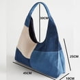 thumbnail image 2 of Patchwork Design Women Shoulder Bag Fashion Denim Female Handbags large capacity Jeans big Totes, 2 of 6