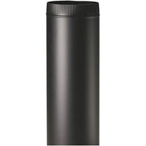 Stove Pipe, Black, 24-Ga., 7 x 24-In.