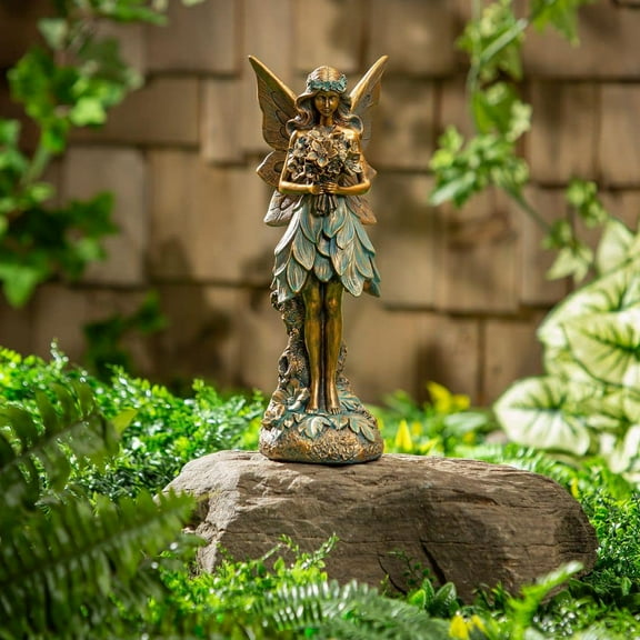 14 in. H Resin Fairy Garden Statue