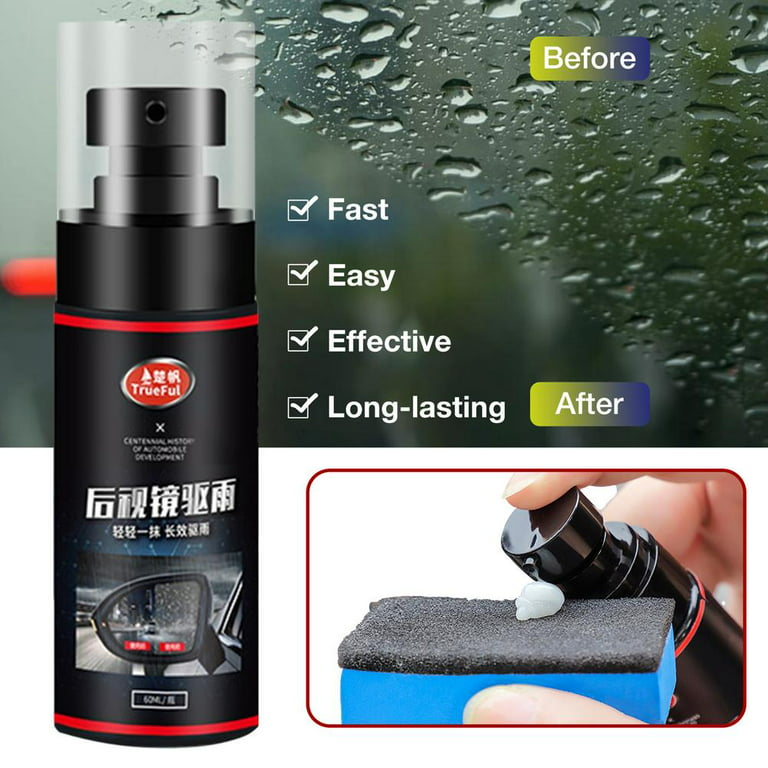 60ML Anti Fog Spray, Auto Windshield Cleaning Agent, Film Coating Agent for  Automotive Interior Glass and Mirrors, Anti Fog Agent for Car Glasses to