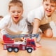 thumbnail image 1 of Camión de bomberos con luz y sonido a escala 1:16 para niños, juguetes para niños, vehículos inerciales impulsados por fricción, coches, juguetes de regalo, 1 of 13