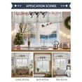 thumbnail image 6 of Christmas Chicken Valances for Windows, 42 x 18in, In The Farm Wooden Stripes Farmhouses Rod Pocket Kitchen Valance Curtain Light Filtering Window Treatments for Living Room Bedroom, 1 Panel, 6 of 7