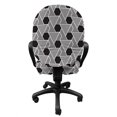 thumbnail image 3 of Geometrical Office Chair Slipcover, Abstract Contemporary Triangles and Hexagonal Symmetric Design, Protective Stretch Decorative Fabric Cover, Standard Size, Charcoal Grey and White, by Ambesonne, 3 of 5