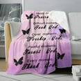 thumbnail image 4 of Healing Blanket, Positive Inspirational Thoughts Sherpa Blanket with Scripture Bible Verse Soft Throw Blanket -Christian Gifts for Women 50x60 Inch, 4 of 6