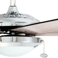 thumbnail image 3 of Prominence Home Bolivar 52" Chrome Ceiling Fan with 5 Blades, Integrated LED Light Kit, Pull Chains & Reverse Airflow, 3 of 6