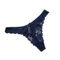thumbnail image 2 of Dasayo Women’s Underwear Blue Lace Thong Solid Womens Seamless Panties Size M, 2 of 3