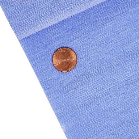 Fine-Grade Premium Italian Crepe Paper (90 gsm), 19 1/2" X 5', Iris 394, Blue, Roll 1 by Paper Mart