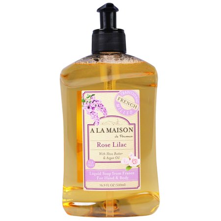 A La Maison Liquid Soap  Rose Lilac  16.89 Fluid Ounce