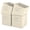 Beige, variant on Resulzon 11" Collapsible Fabric Storage Cubes, 4 Foldable Cube Bins Closet Organizers with Handles for Closet Clothes, White