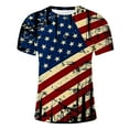 thumbnail image 4 of WAENQINLA Men's 4th of July Patriotic Shirts USA Flag Short Sleeve T Shirt Vintage Independence Day T-Shirt Holiday Tops, 4 of 5