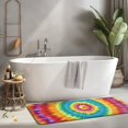 thumbnail image 2 of Colorful Rainbow Tie Dye Spiral Pattern Kitchen Rug Mat,Kitchen Runner Rugs Non Skid Washable,Decorative Kitchen Floor Mats for Kitchen,Sink,Laundry,17"x47.2", 2 of 7