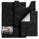thumbnail image 1 of Juego de alfombras de baño Hearth & Harbor Chenille, antideslizantes, color negro, 1 of 9