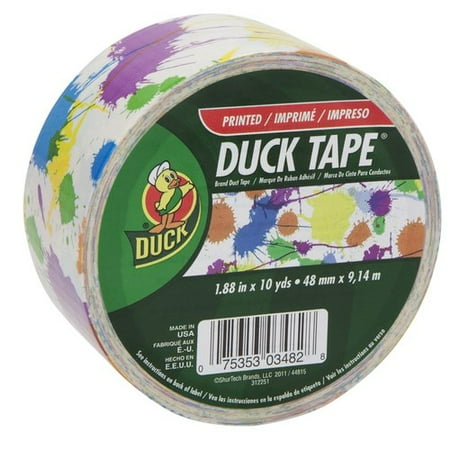 Duck Brand Duct Tape, 1.88" x 10 yard, Paint Splatter