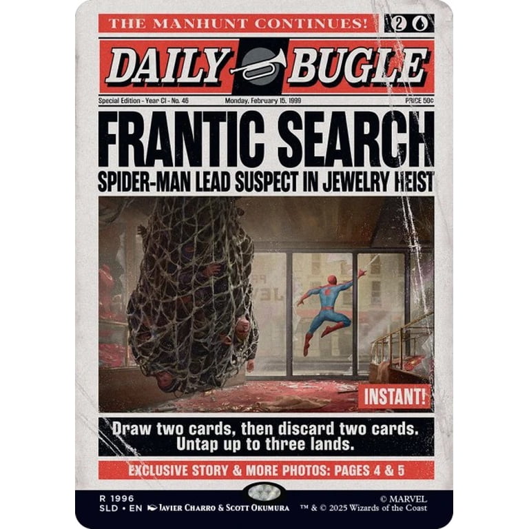 Magic the Gathering Secret Lair x Marvel's Spider-Man: Daily Bugle