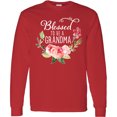 thumbnail image 3 of Inktastic Blessed to Be a Grandma with Flowers Long Sleeve T-Shirt, 3 of 5