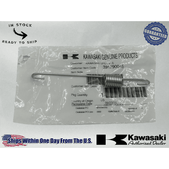 Kawasaki Genuine OEM Authentic SPRING-GOVERNOR 39129-0045 1