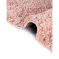 thumbnail image 7 of Unique Loom Davos Shag Collection Area Rug - Solid (10' Round Dusty Rose), 7 of 7