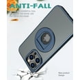 thumbnail image 3 of Allytech iPhone 14 Case Magnetic, Kickstand Matte Tarenslucent Back Cover Slim Fit Wireless Charging Support Anti-Scratch Hybird Rugged Bumper Phone Case Cover for Apple iPhone 14 - Blue, 3 of 6