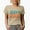 Tan, variant on Jesus, He Is in My Story, Quote About Involving God in One's Life, Groovy Retro Wavy Text Merch Gift, White T-Shirt, Small