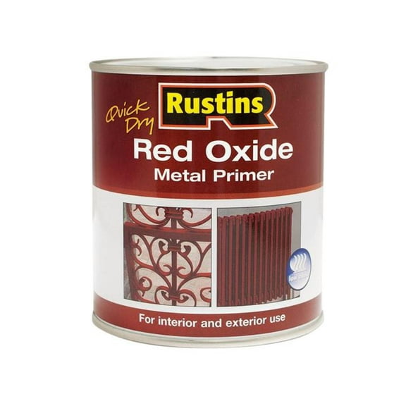 Rustins - Quick Dry Red Oxide Metal Primer 500ml