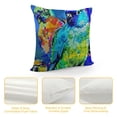 thumbnail image 4 of Creowell Home Decorative Square Throw Pillowcases Watercolor Oil Painting Lovely Animal Parrot Cute Birds Patten Cushion Pillow Covers for Outdoor/Indoor Couch Pillows Decor, 4 of 5
