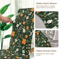 thumbnail image 5 of Yayeee 4 Pack Dining Chair Covers Stretch Parson Chairs Slipcovers Seat Protector, Orange Flowers, 5 of 6
