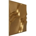thumbnail image 2 of Ekena Millwork 19 5/8"W x 19 5/8"H Rogue EnduraWall Decorative 3D Wall Panel, Bright Coat Gold (Covers 2.67 Sq. Ft.), 2 of 6