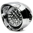 thumbnail image 1 of Krator 7" Chrome LED Motorcycle Headlight w/ Side Mounting Running Light High / Lo Beam Compatible with Honda VTX 1300 C R S RETRO, 1 of 5
