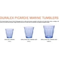 thumbnail image 3 of Duralex Picardie Marine Blue Tempered Glass 10.8 Ounce Tumbler, Set of 6, 3 of 8