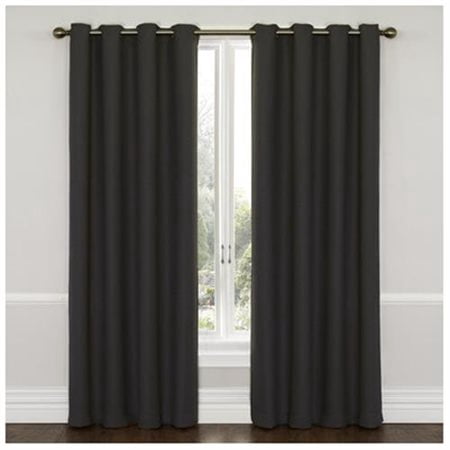 63"x52" Wyndham Thermaweave Blackout Curtain Panel Gray - Eclipse