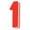 #1 Sticker, variant on Red & White #2 Number Window Stickers for Car Dealerships – 7.5" Weatherproof Vinyl Number Decals – Large Auto Window Stickers, Car Lot Numbers Tags, Windshield Numbers Labels – Pack of 12