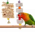 thumbnail image 2 of 2 Pcs Small Bird Toys Parakeets Cage Toy Parrot Cuttlebone Toy Teething Toys Parrot Swing Toys Parrot Foraging Toys, 2 of 3