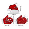 thumbnail image 2 of Christmas Tiered Tray Decor Farmhouse Hat And Signs (red)(3pcs), 2 of 5