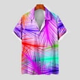 thumbnail image 1 of Mefallenssiah Mode Hommes Confortable Impression Manches Courtes Col Chemise Chemisier, 1 of 5