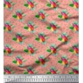 thumbnail image 1 of Soimoi Poly Georgette Fabric Leaves Tropical Print Sewing Fabric Yard 52 Inch Wide, 1 of 1
